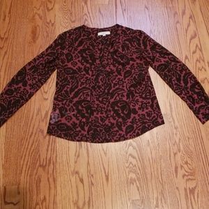 Burgandy blouse